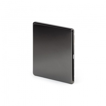 Black Nickel Metal Single Blanking Plate